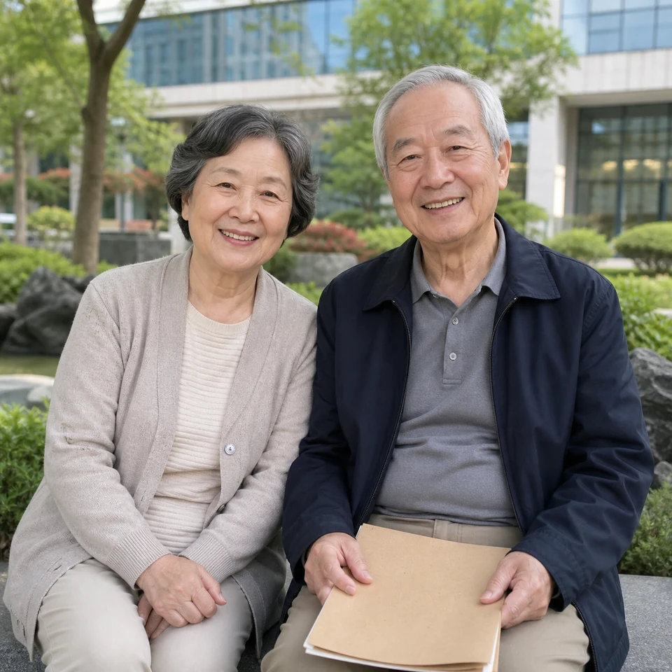 Fictional elderly overseas Chinese couple